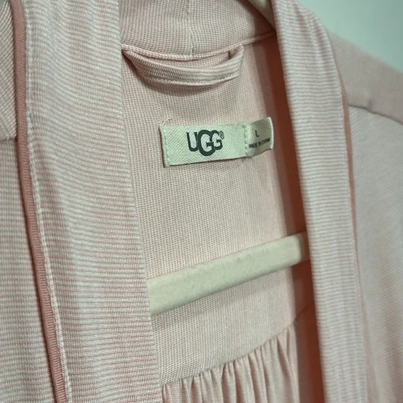 UGG Aldridge Mini-Striped Knit Wrap Robe - Picture 8 of 16